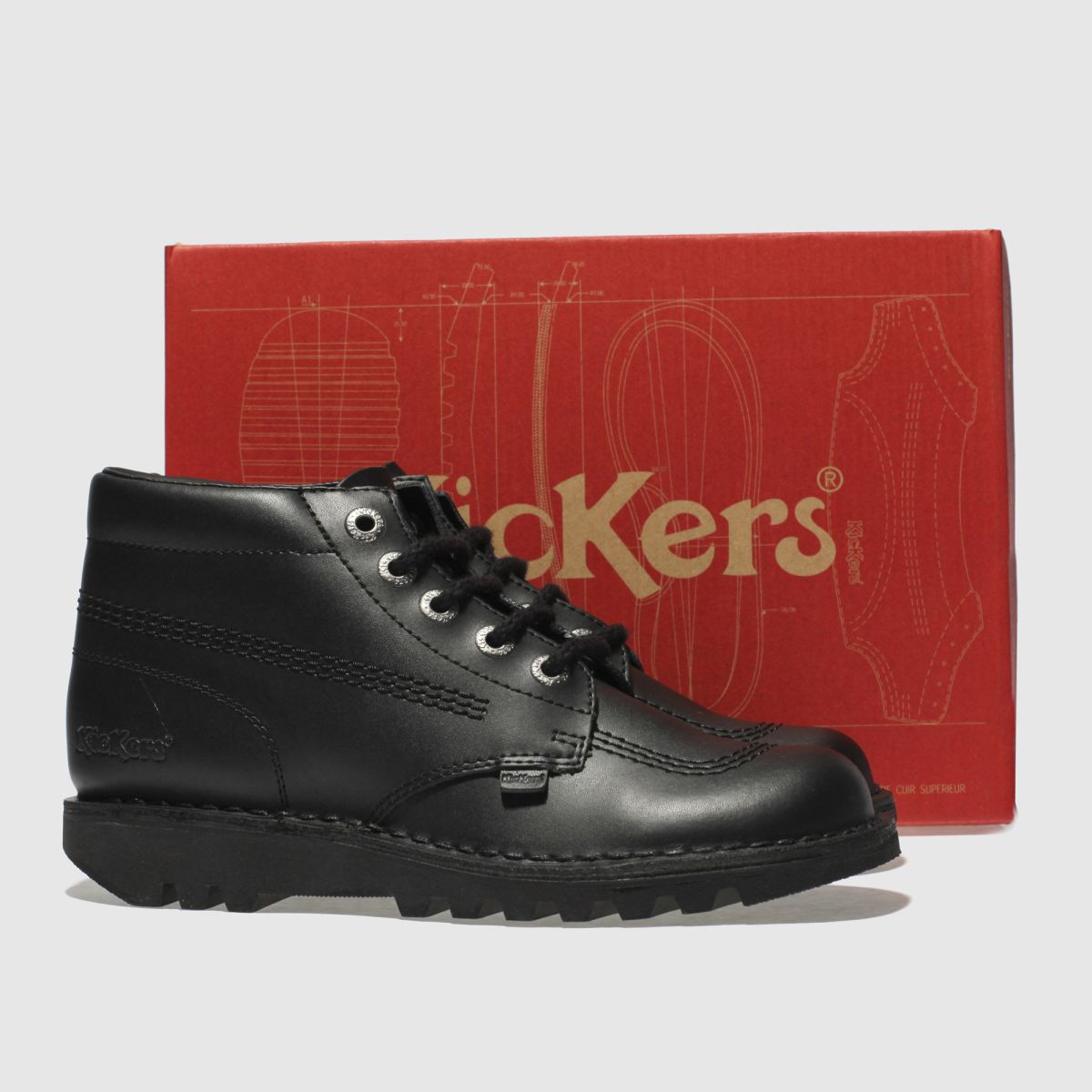 Kickers – Kick Hi Mono – Svarta stövlar