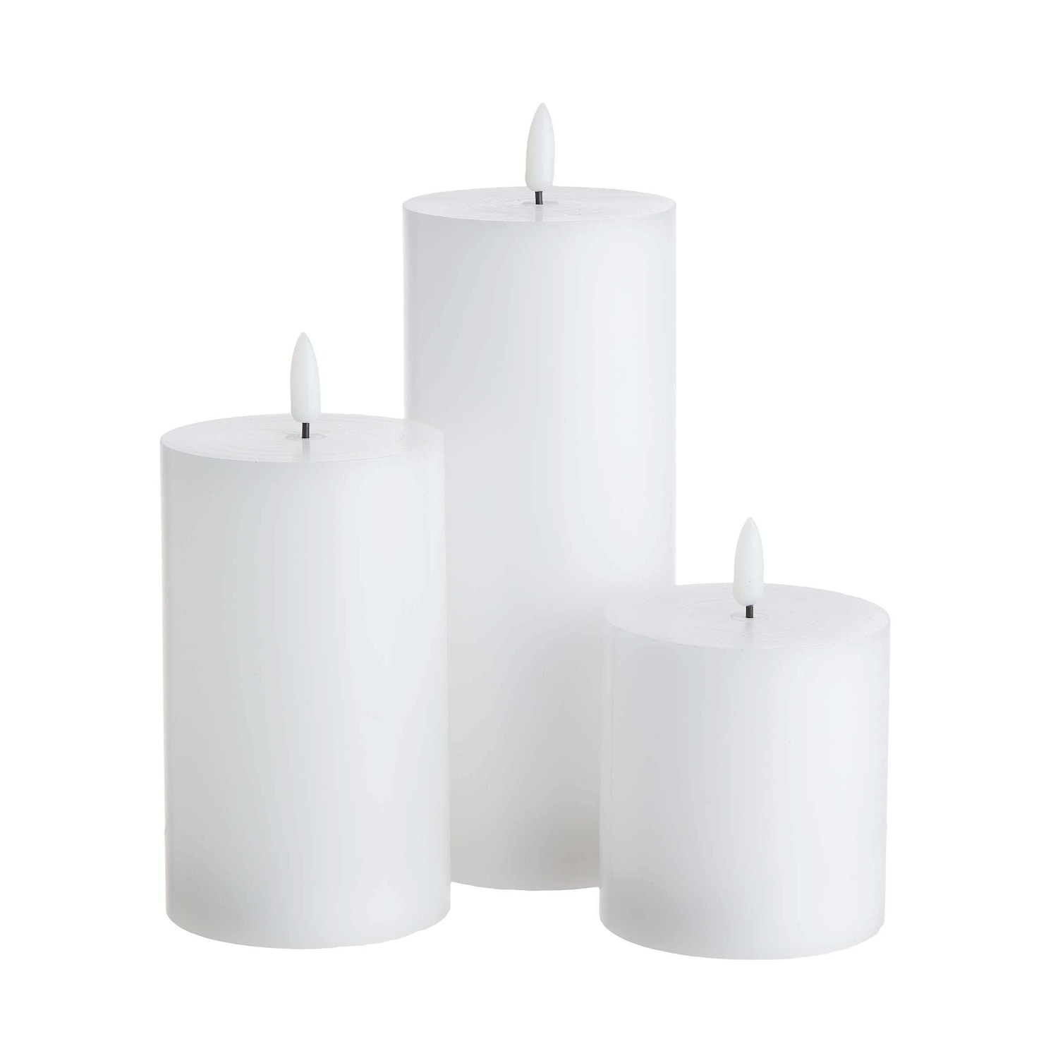NORDIC LIGHT LED-Kerzen 3-tlg. mit Fernbedienung