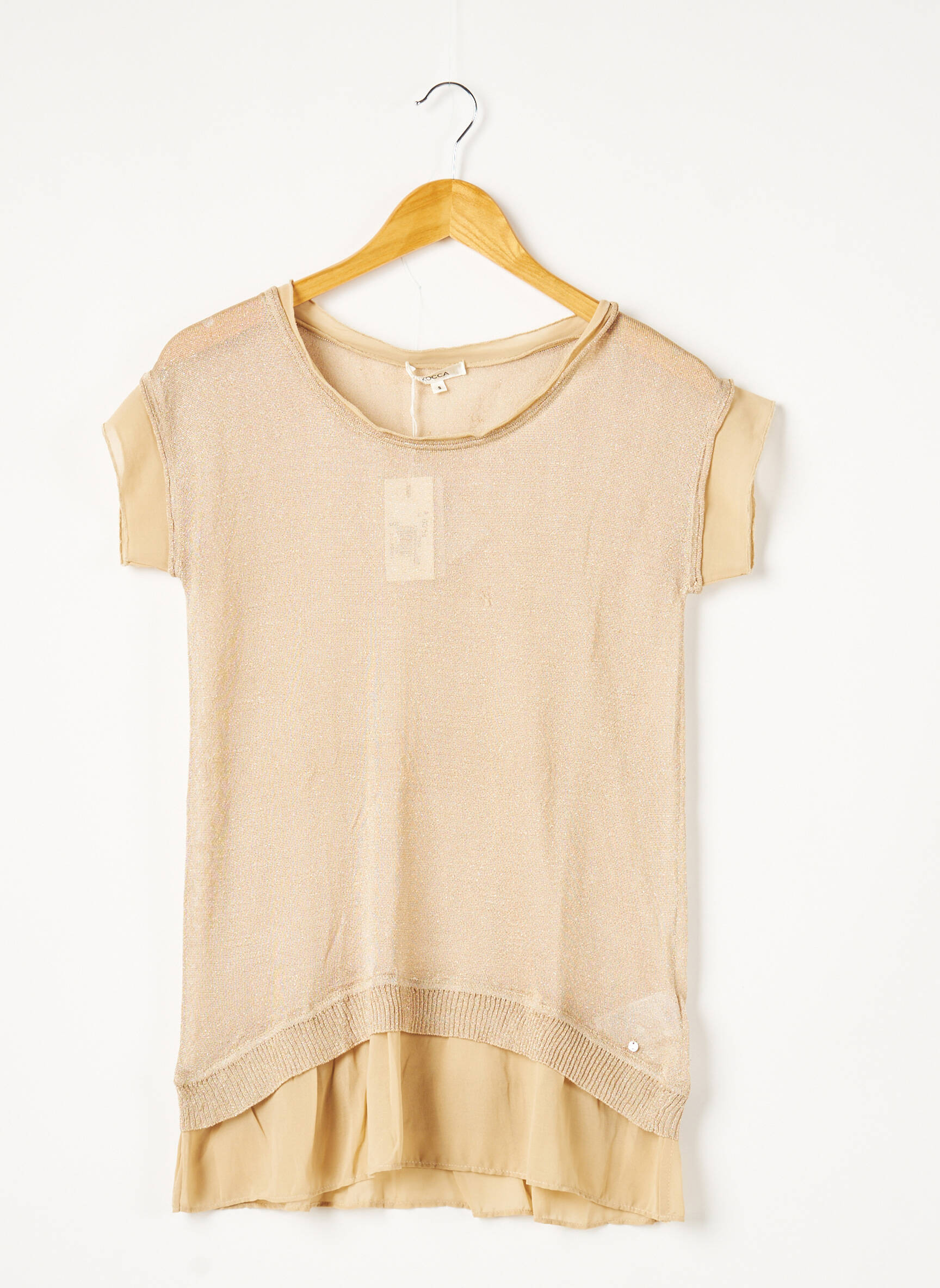 Kocca Tuniquemanchecourte Femme couleur beige
