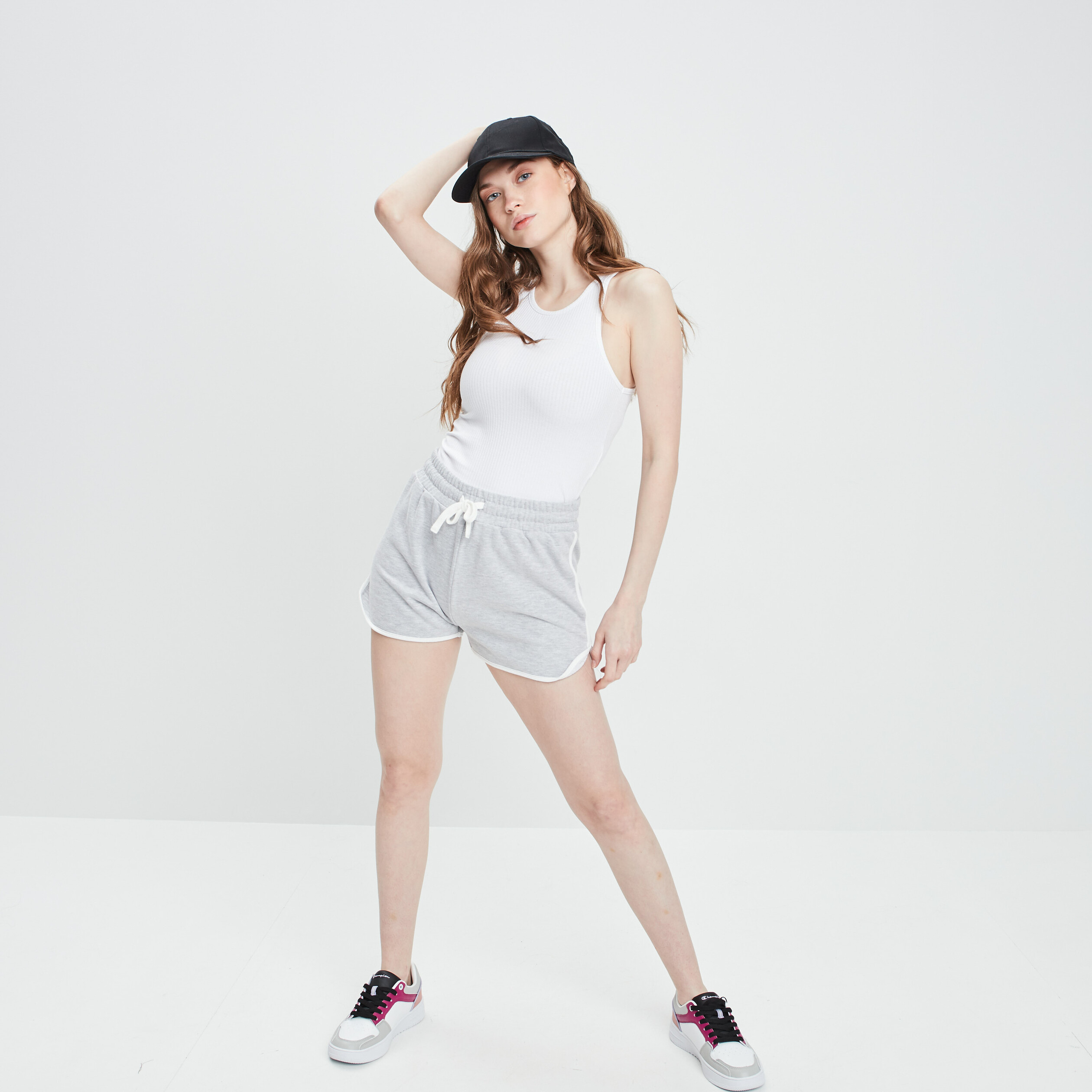 Short ajustable gris femme | La Halle