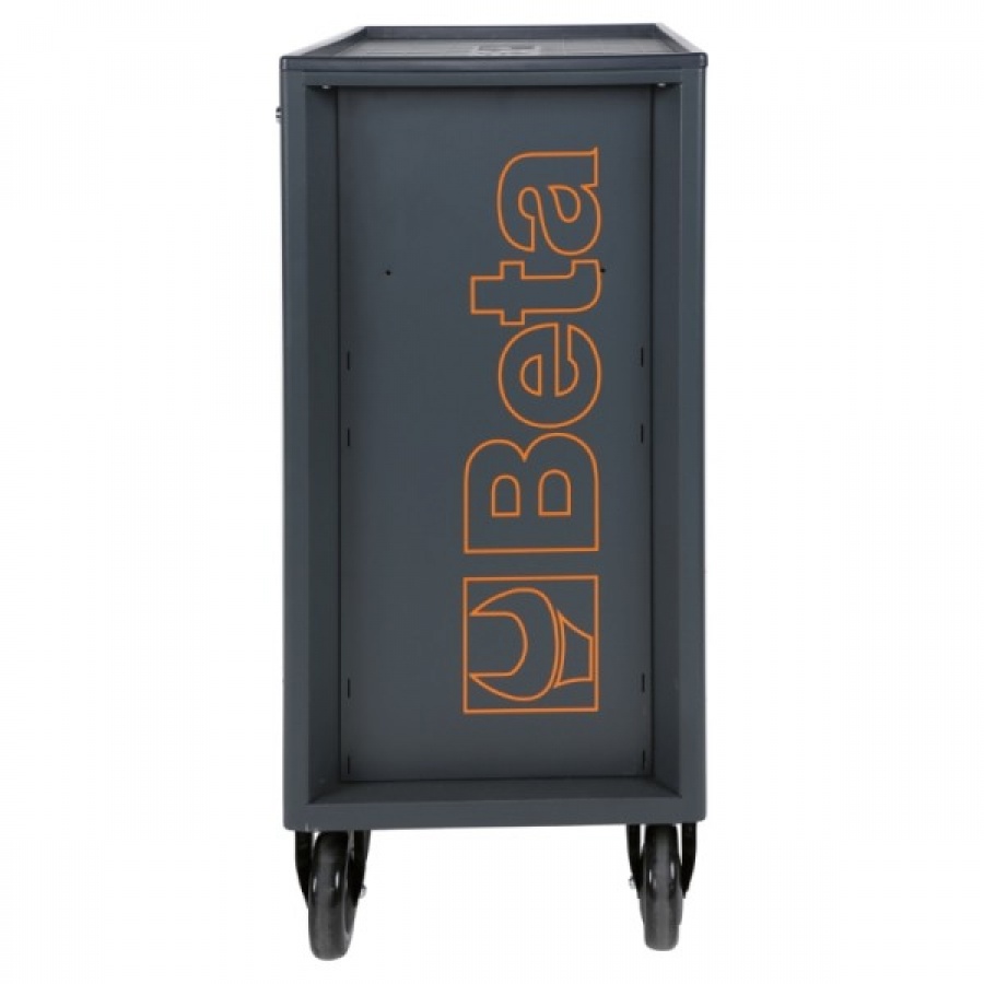 Beta 024004161 Verktøyvogn, oransje med 6 skuffer - 74x44,5x96,9 cm