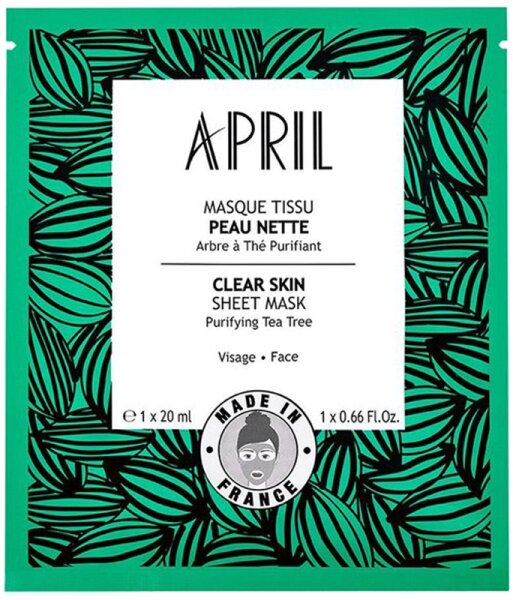 April Paris Masque Tissu Peau Nette Gesichtsmaske