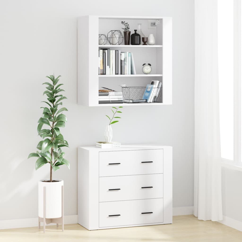 vidaXL Sideboard Highboard Weiß Holzwerkstoff (1 St)