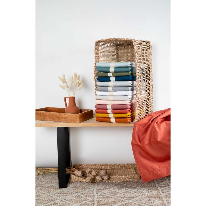 Drap plat en Coton Bio 1 personne 180 x 290 cm