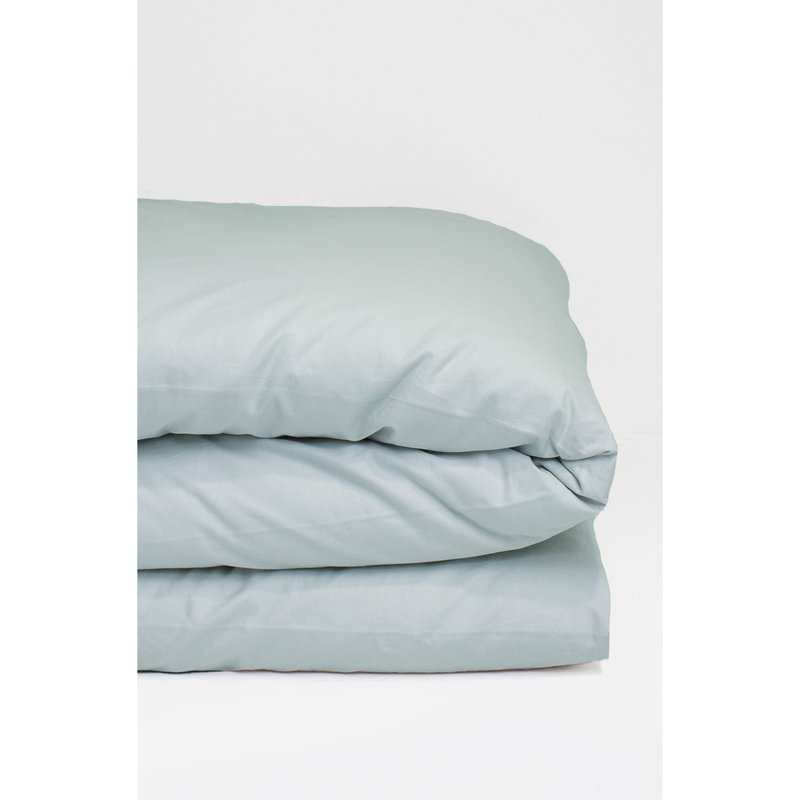 Housse de couette unie en Coton Bio pour lit 1 personne