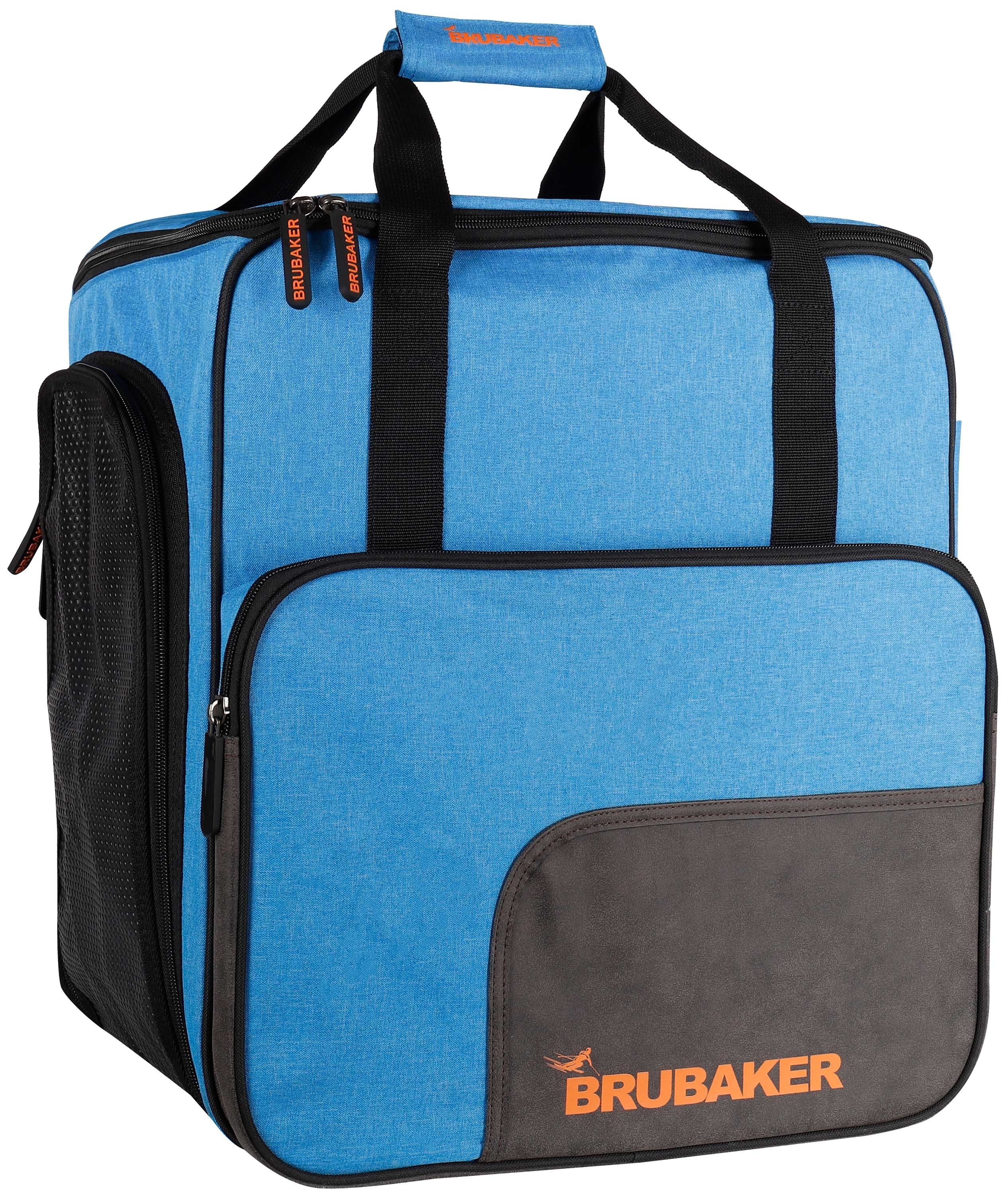 BRUBAKER Sporttasche Skischuhtasche, Skitasche für Skistiefel (1-tlg., reißfest und nässeabweisend), Komfort Stiefeltasche mit Rucksackfunktion für Skischuhe, Helmtasche, Ski Rucksack Tasche