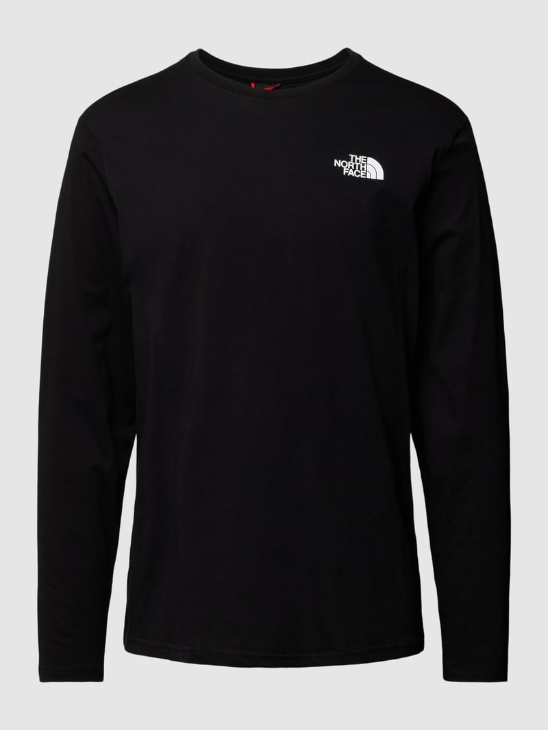 Longsleeve mit Label-Print in schwarz