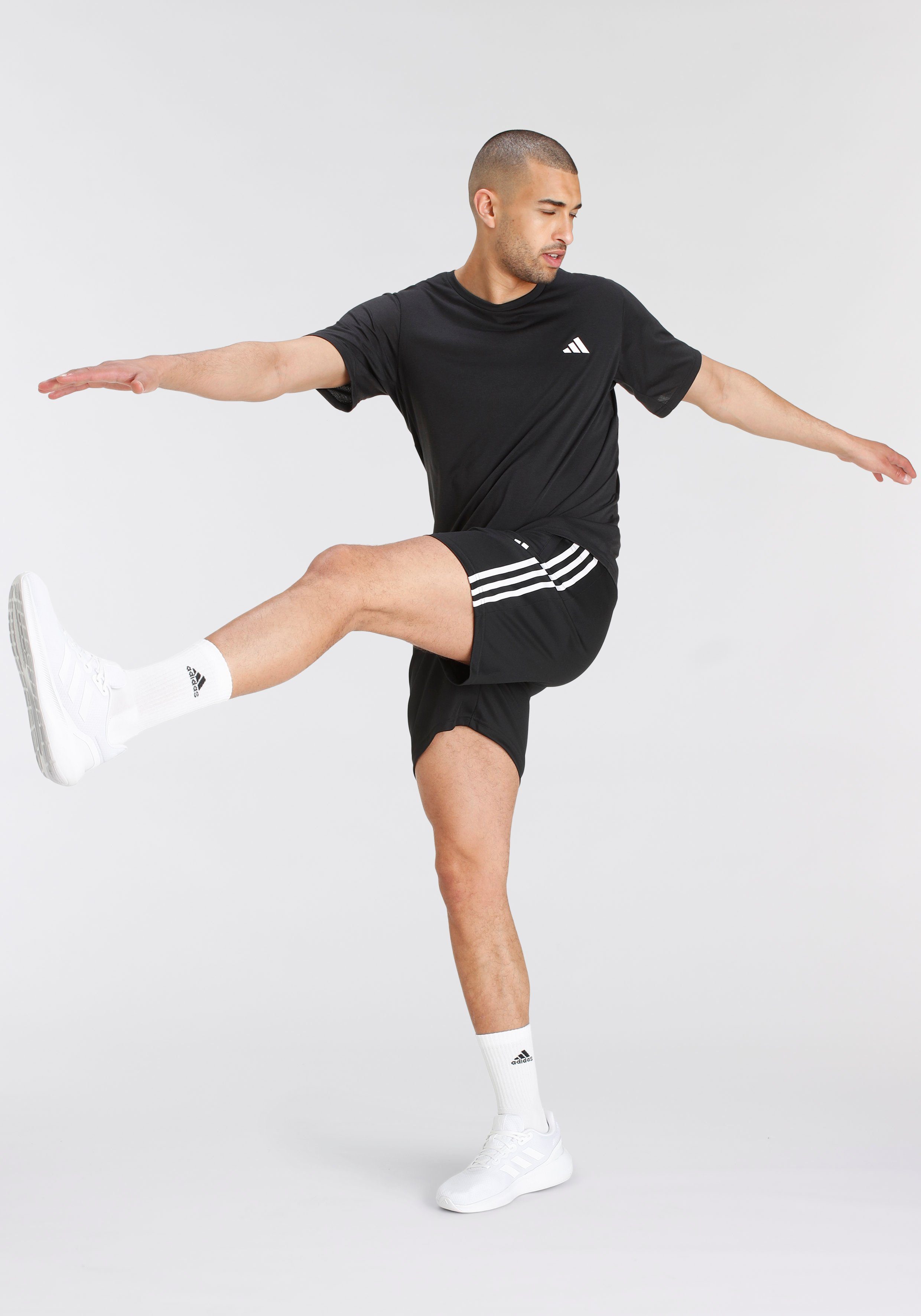 adidas Performance Shorts TRAIN ESSENTIALS PIQUÉ 3STREIFEN TRAININGSSHORTS (1-tlg)