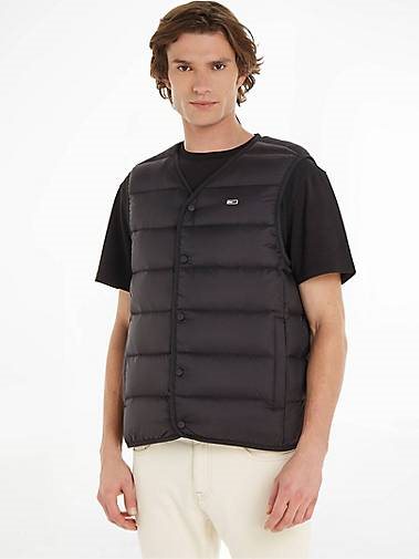 TOMMY-JEANS Herren Steppweste LIGHT DOWN