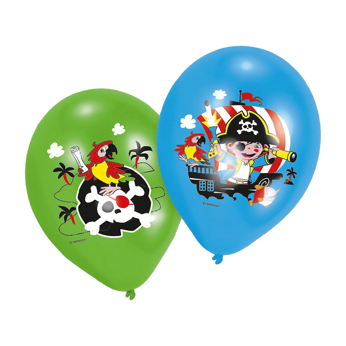 Ballons Pirat 28 cm, 6 Stück