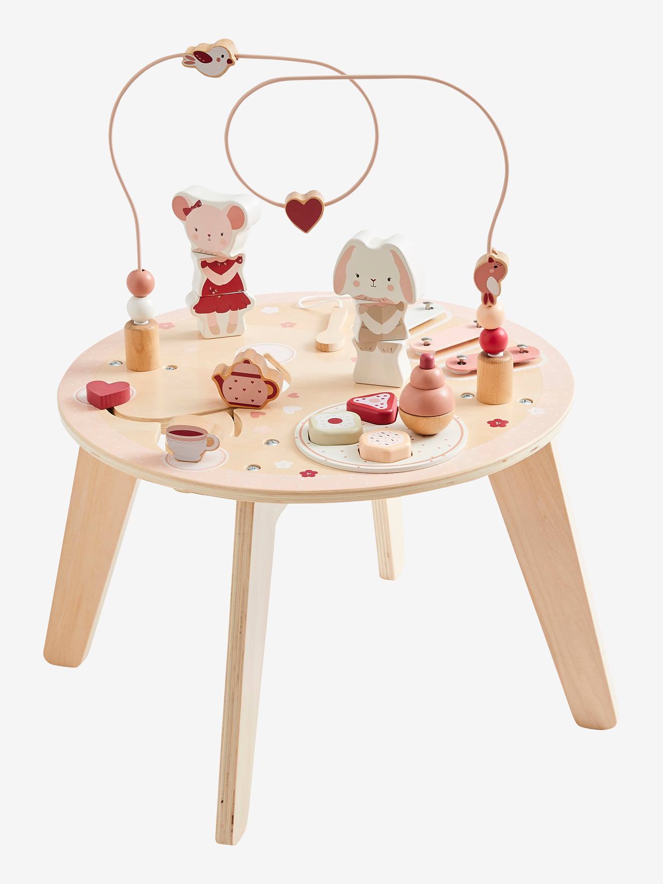 Table d'activité Grenier en bois FSC® beige