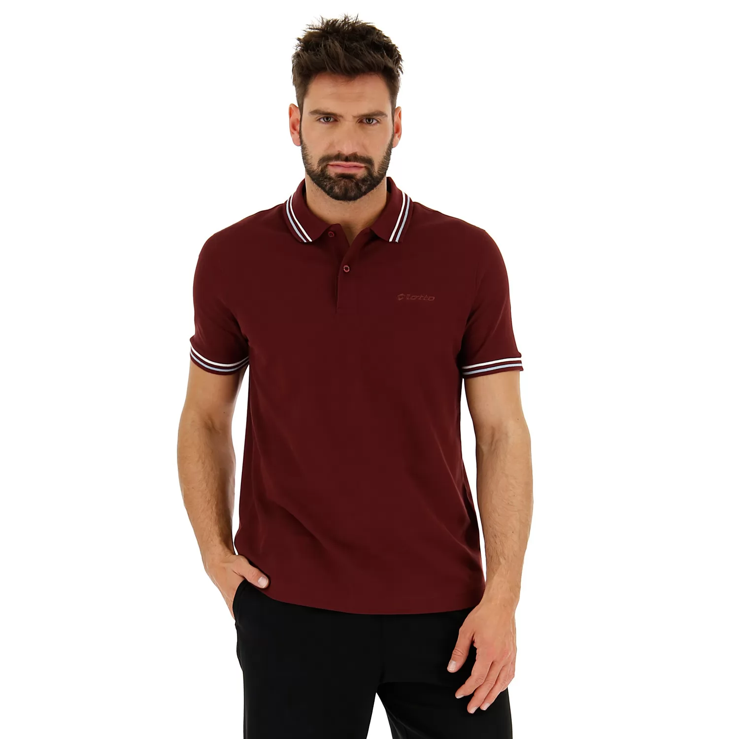KLASICKÉ POLO TRIČKO ROYALE ČERVENÉ/VZDUŠNĚ MODRÉ
