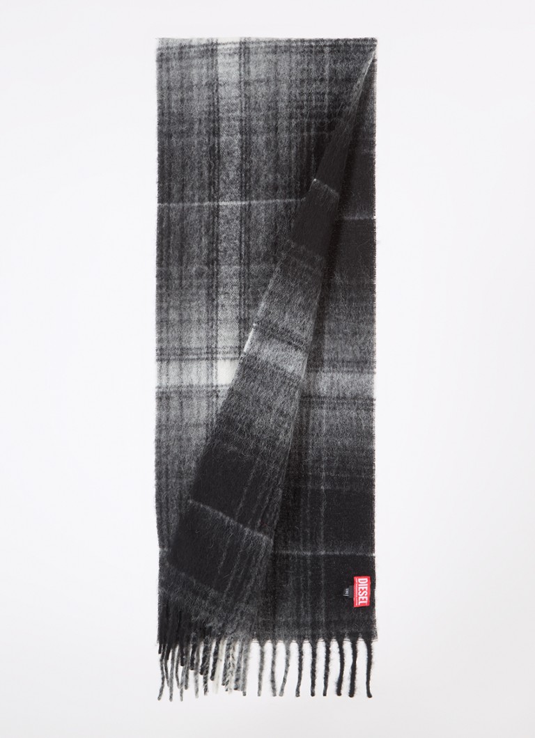 Sciarpa Diesel S-Bestro in misto lana d'alpaca, 180 x 35 cm