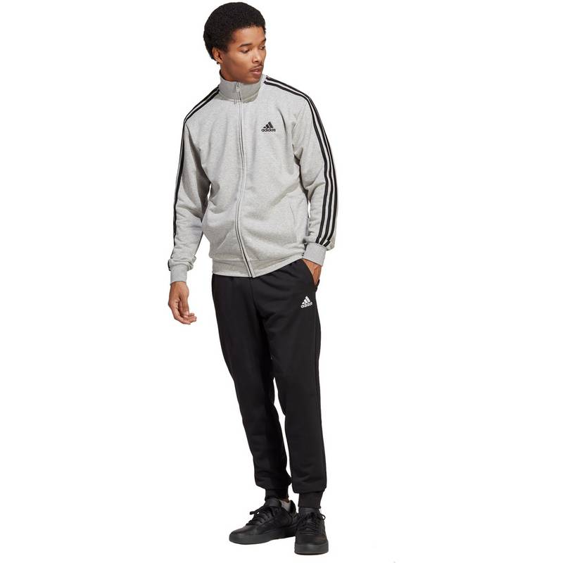 adidas BASIC 3-STREIFEN FRENCH TERRY Trainingsanzug Herren