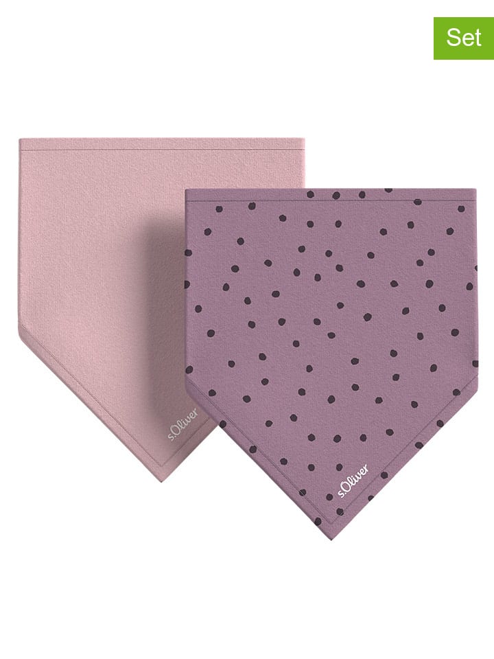 s.Oliver 2er-Set: Halstücher in Rosa/ Lila günstig kaufen onesize