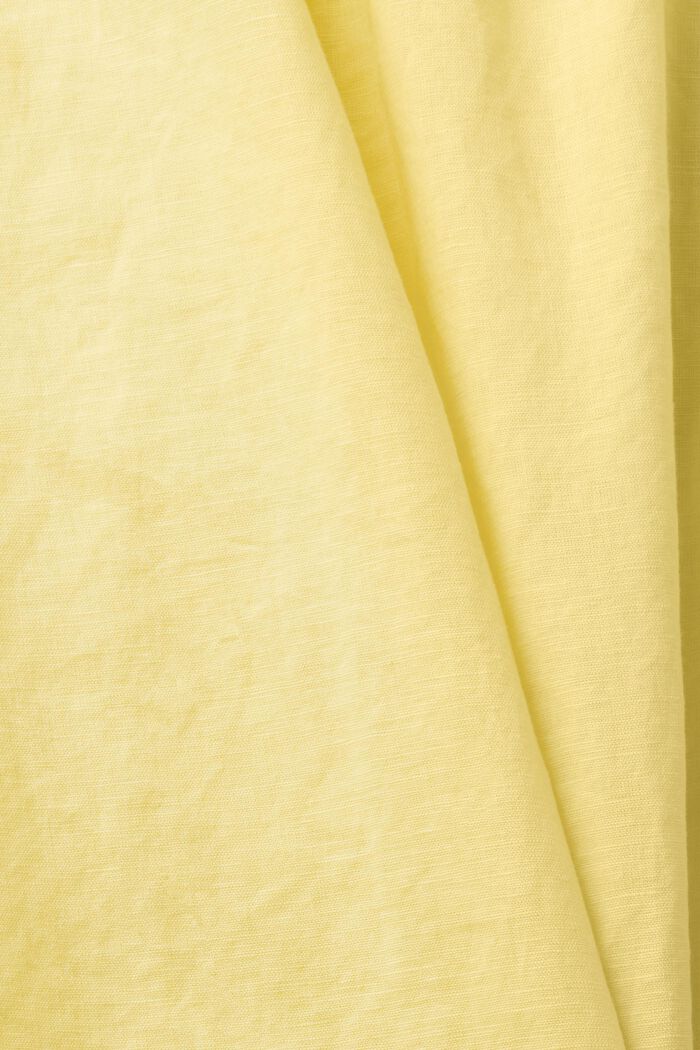 Ärmellos Bluse aus einem Leinenmix