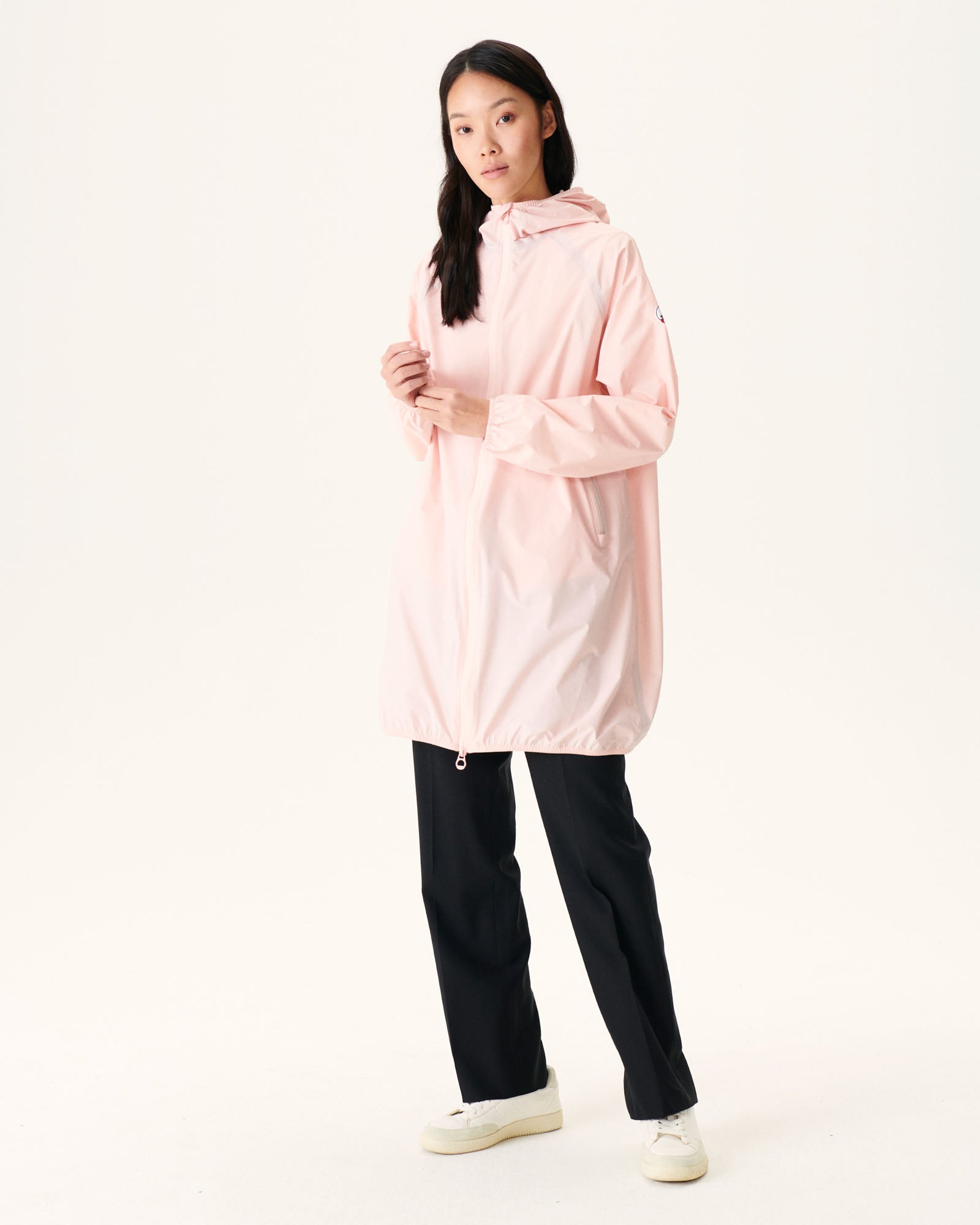Imperméable long à capuche Rose clair Copenhagen