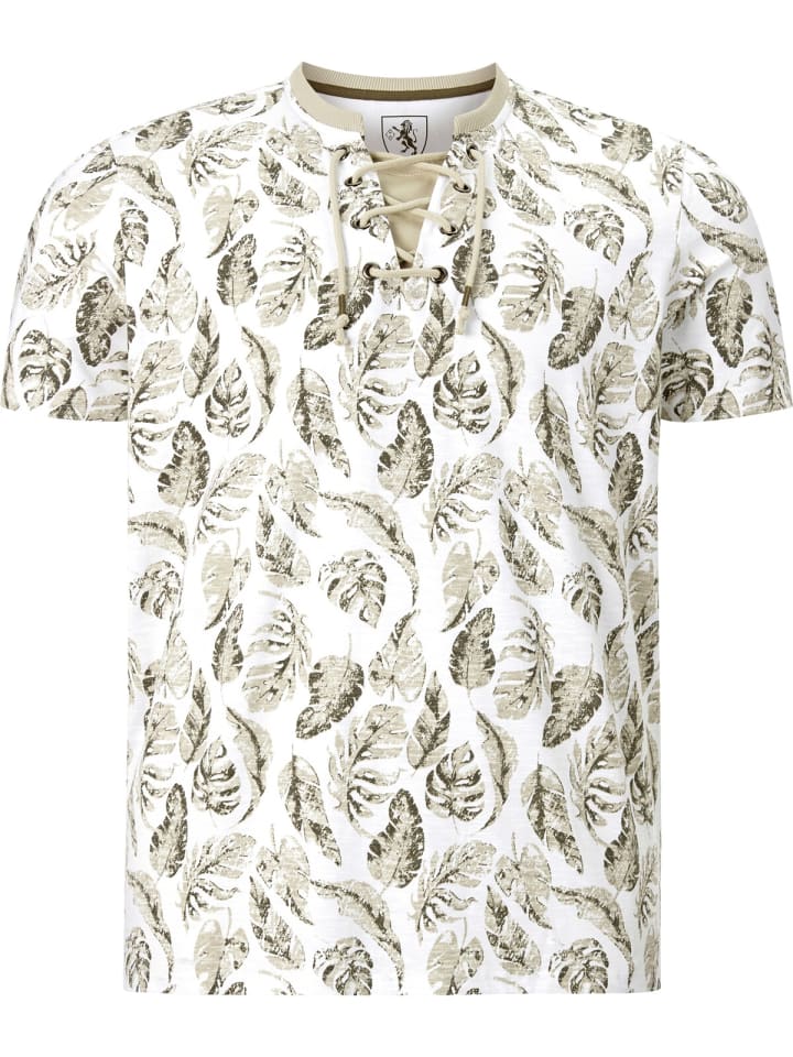 Charles Colby T-Shirt EARL CRISPIN in weiß bedruckt günstig kaufen