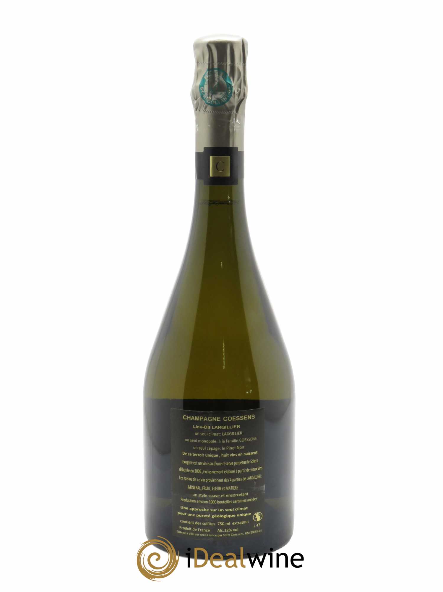 Largillier Exogyre Extra Brut Jérome Coessens   - Lot de 1 Bouteille