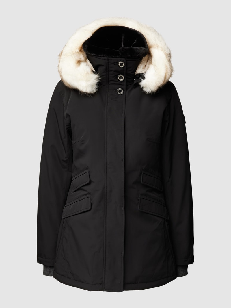 Funktionsjacke mit abnehmbarer Kapuze Modell 'Enterprise' in schwarz