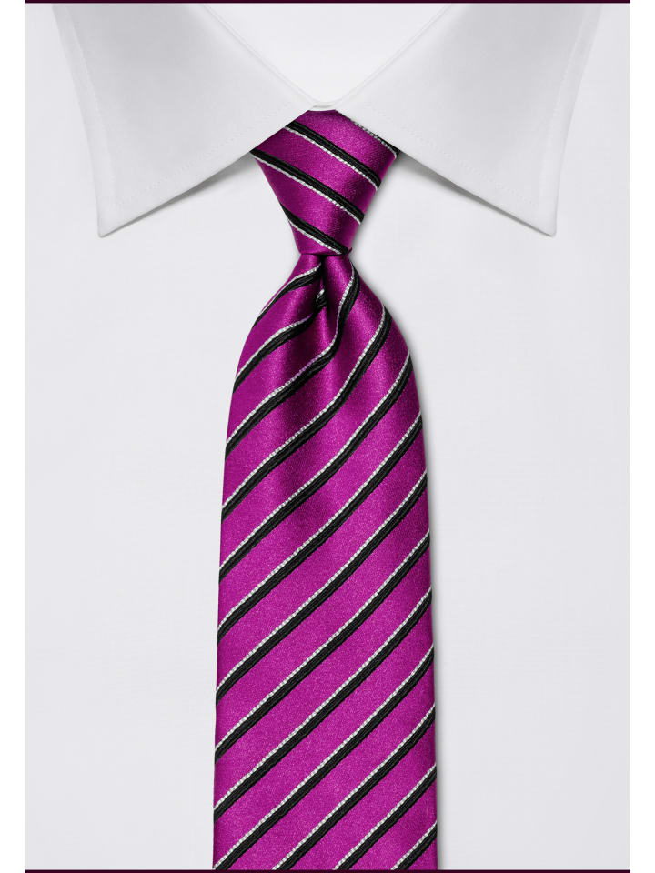 Vincenzo Boretti Krawatte in magenta günstig kaufen onesize