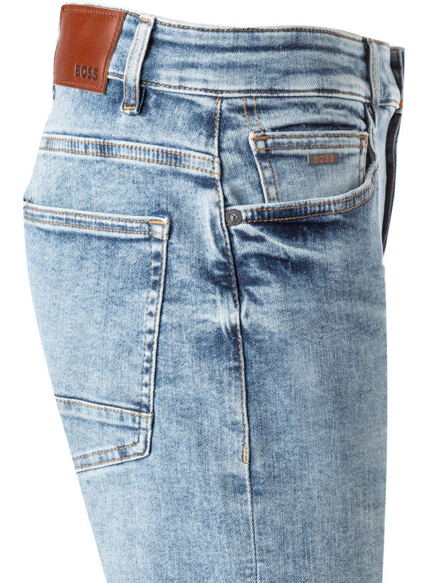 BOSS Orange, Jeans Delaware, Slim Fit, Baumwoll-Stretch, hellblau