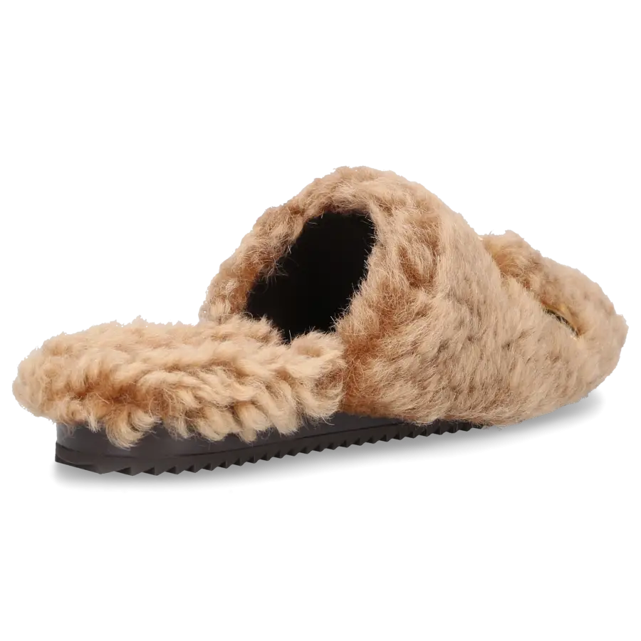 Dsquared2 - Hausschuhe D2 STATEMENT Fell - beige