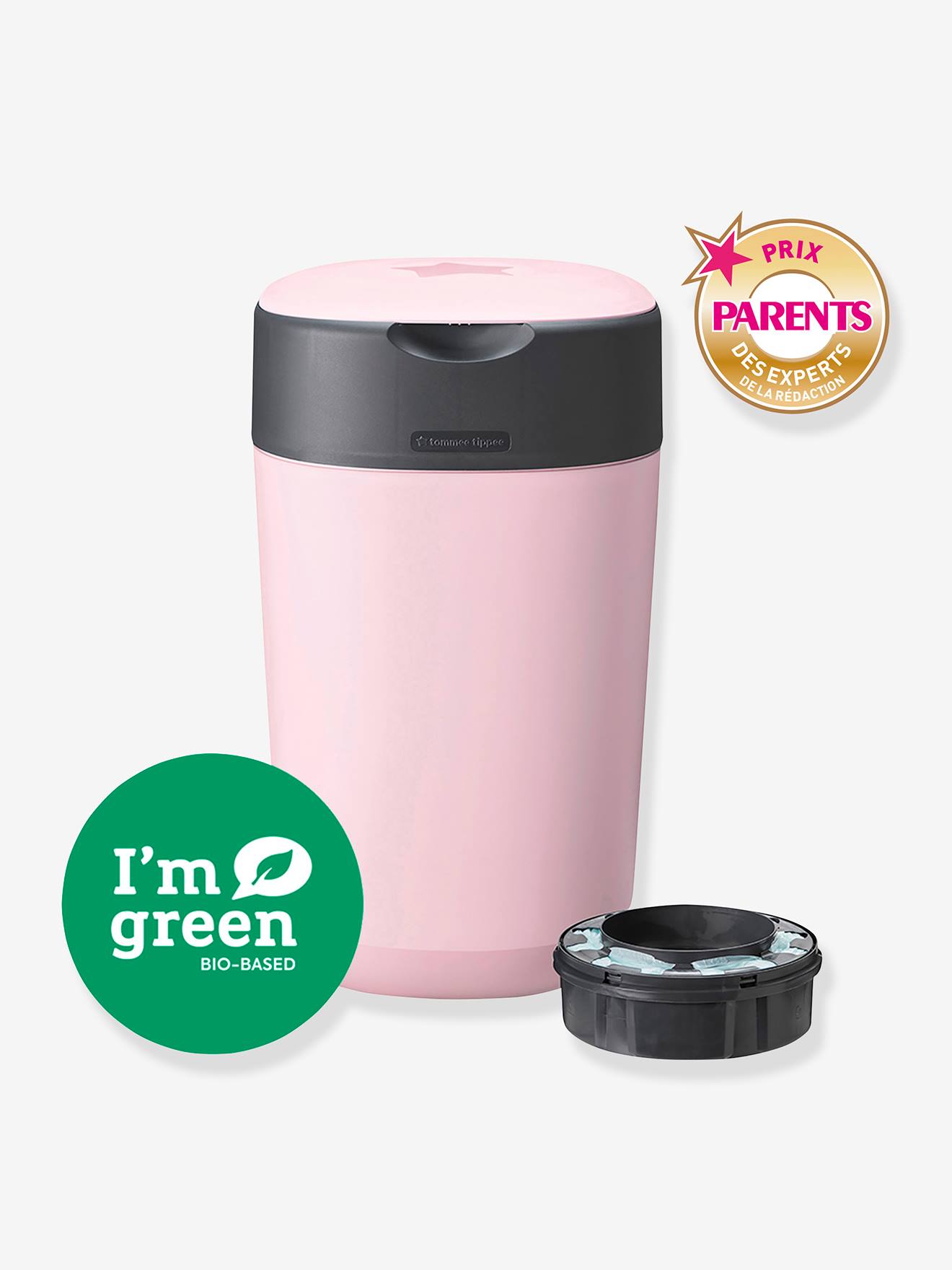Poubelle à couches Twist & click Tommee Tippee SANGENIC rose
