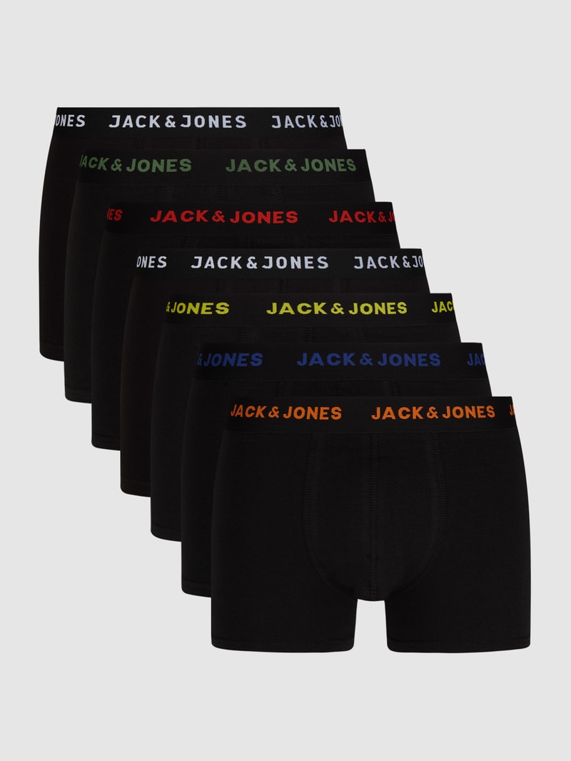 Trunks mit Stretch-Anteil im 7er-Pack in schwarz