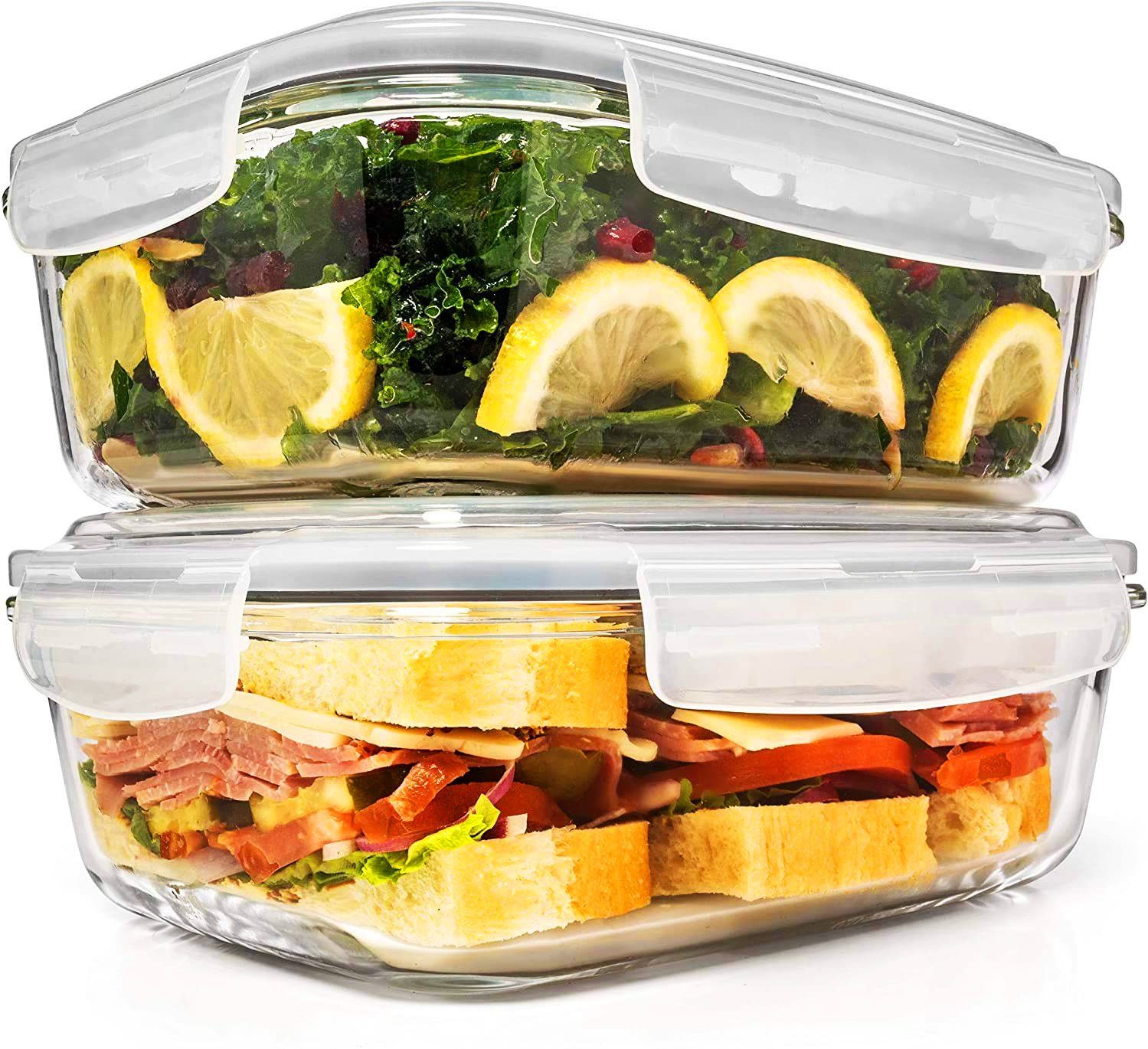 Konzept 11 Frischhaltedose Frischhalterdose aus Glas Set 2 Stk., (Set), stapelbar