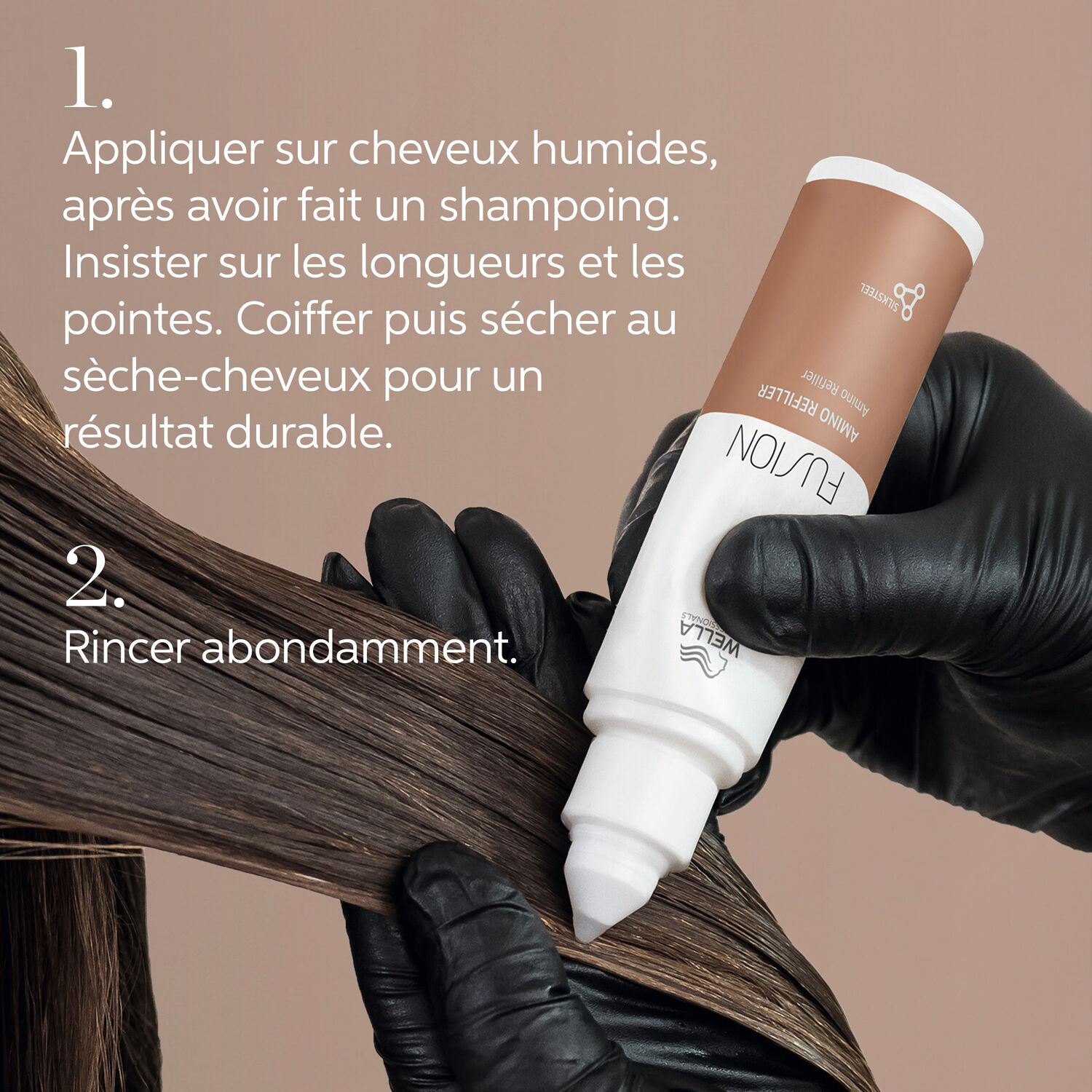 Wella Fusion Amino Refiller Soin Profond sans Rinçage pour Cheveux Abimés 70 ml
