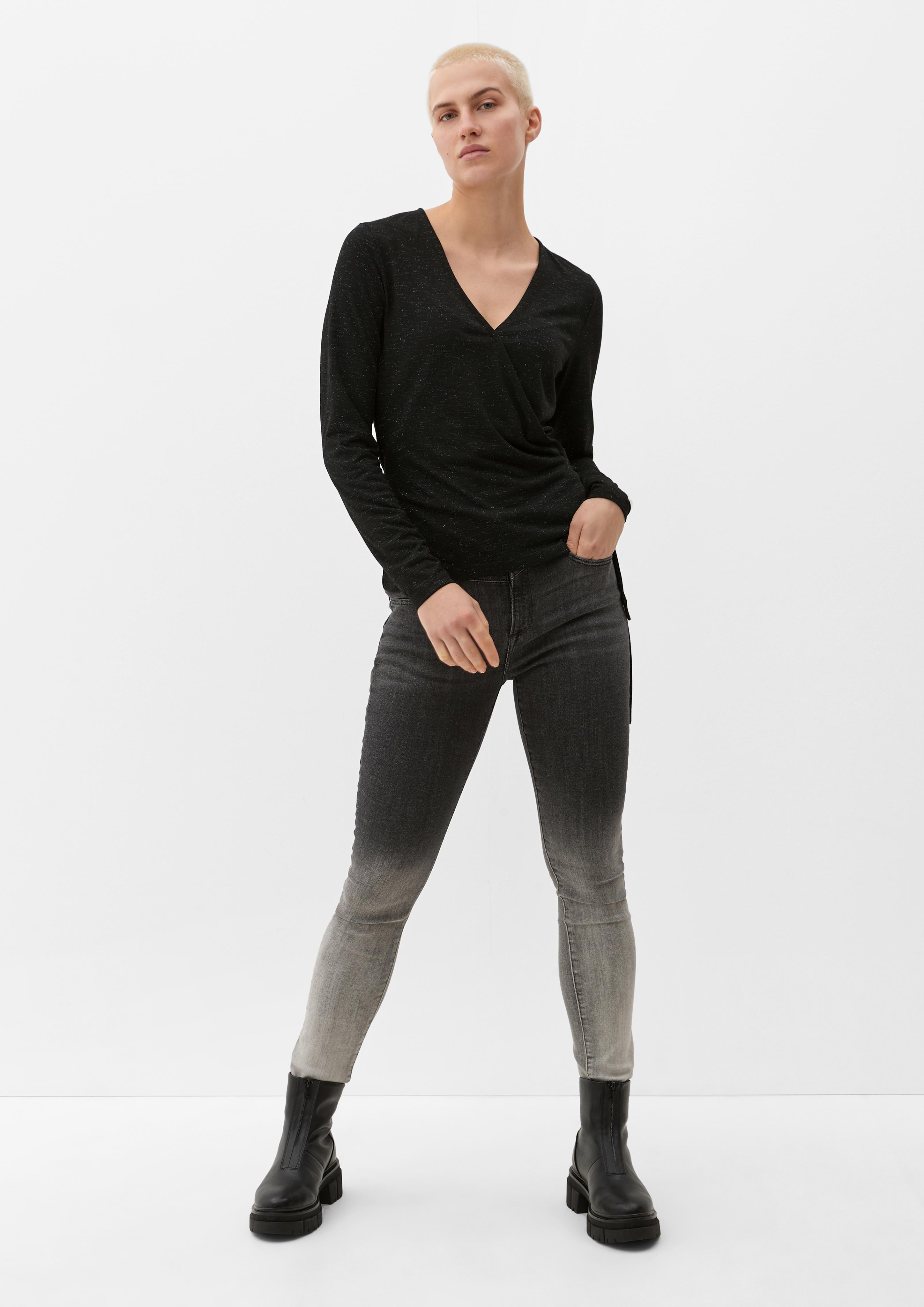Longsleeve in Wickeloptik  2125956-9999