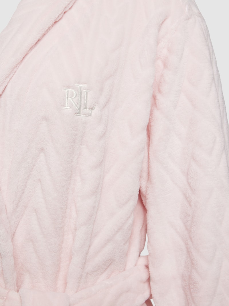 Bademantel mit Bindegürtel in rosa