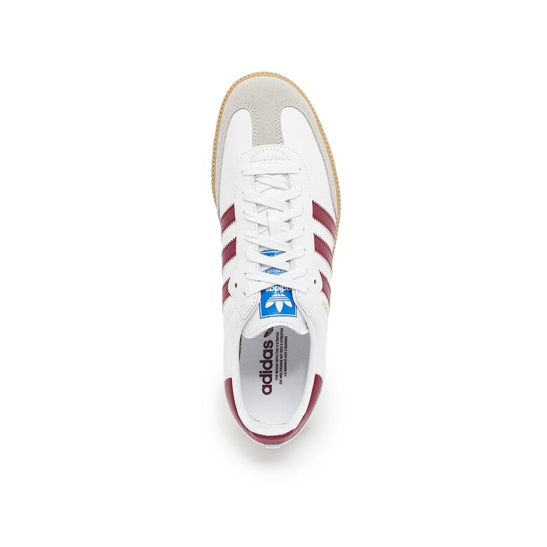adidas Originals Wmns Samba OG ftwr white/collegiate burgundy/gum 3