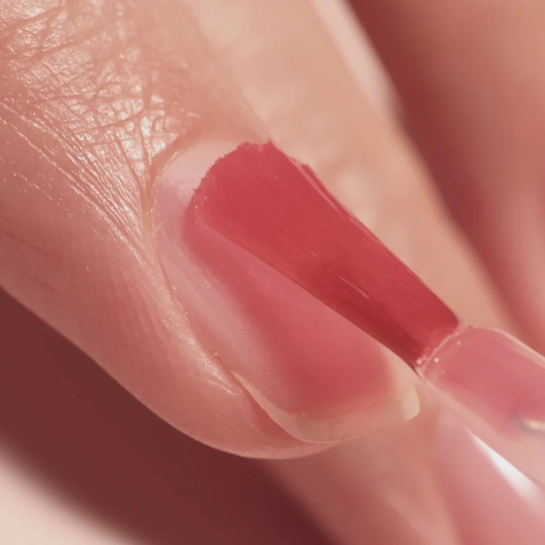 French Manicure Glow Nail Art