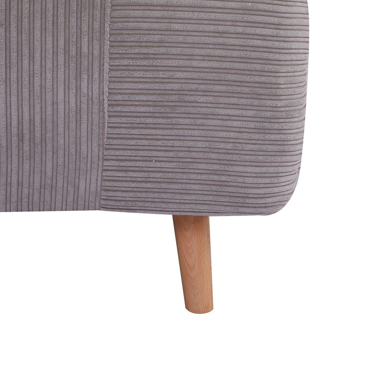 HOMCOM 2-in-1 Schlafsofa Schlafsessel Klappmatratze Gästebett Klappbett Hellgrau
