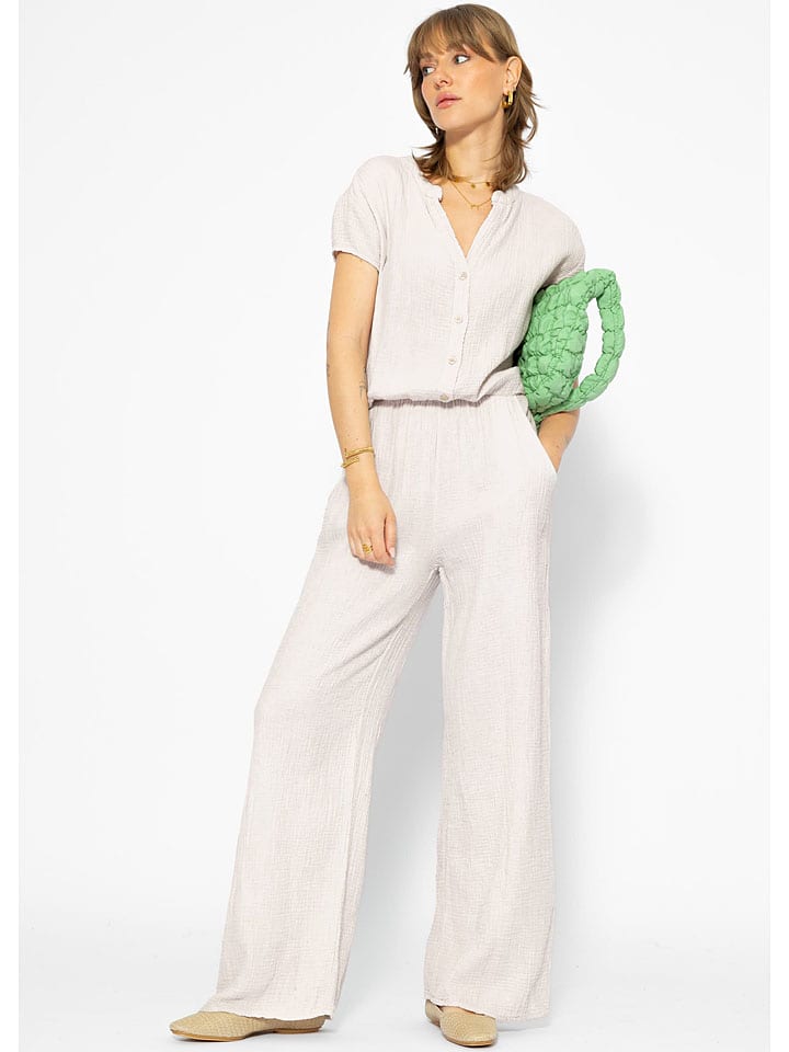 SASSYCLASSY Jumpsuit in Creme günstig kaufen