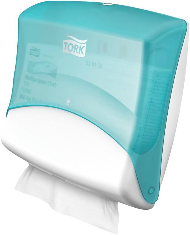 Tork Performance 654000 Falthandtuchspender Kunststoff Türkis, Weiß