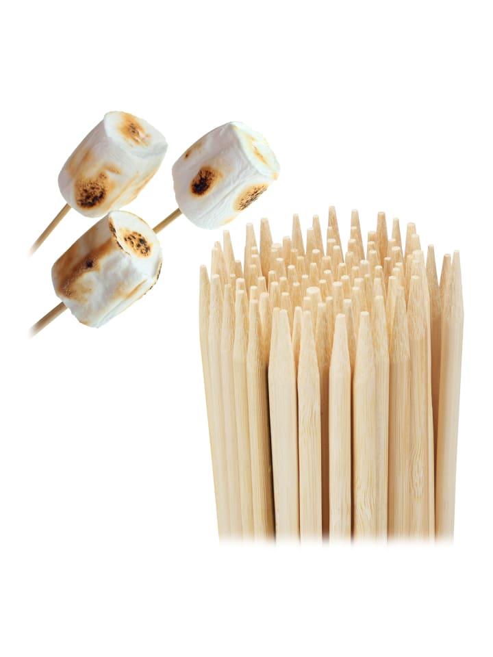 relaxdays 250x Holzspieße in Natur -  Ø 0,5 x (L)40 cm günstig kaufen onesize