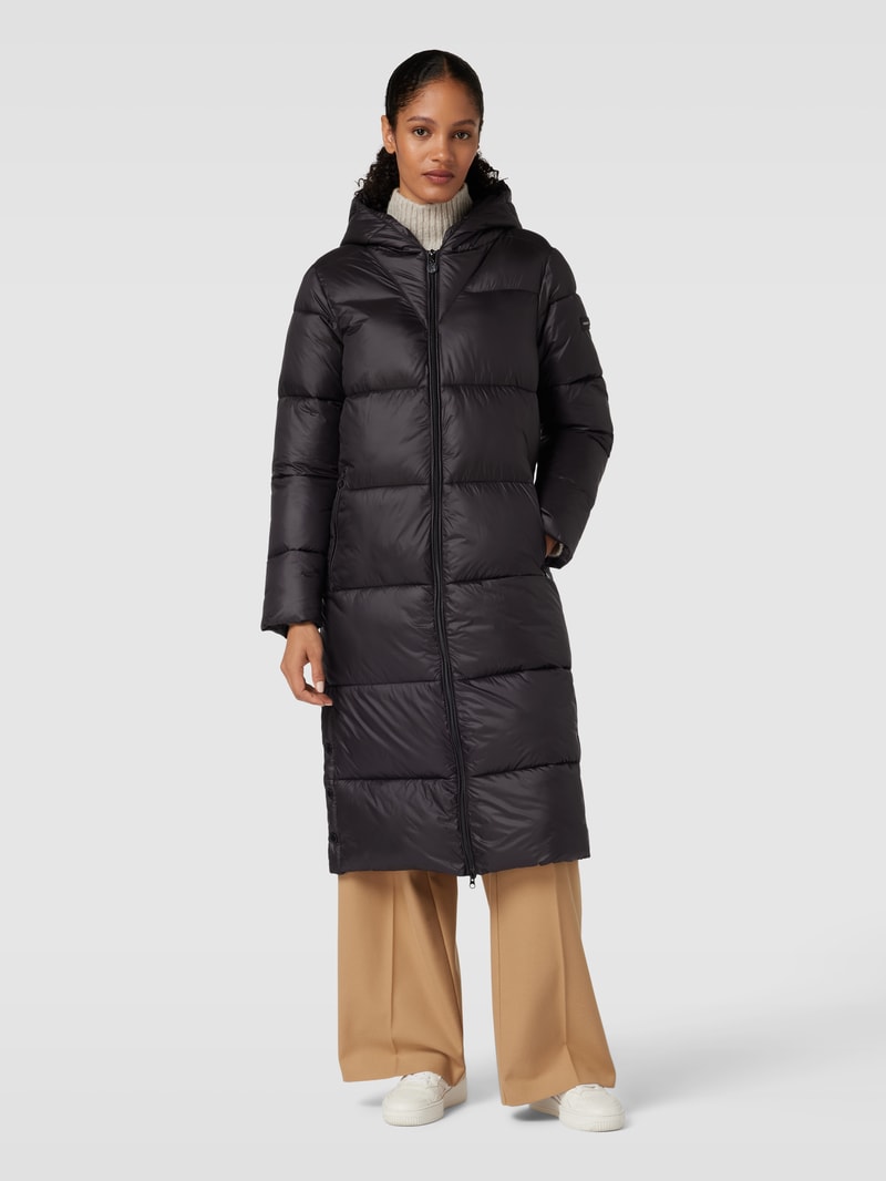 Steppmantel mit Kapuze Modell 'SHELLY' in schwarz