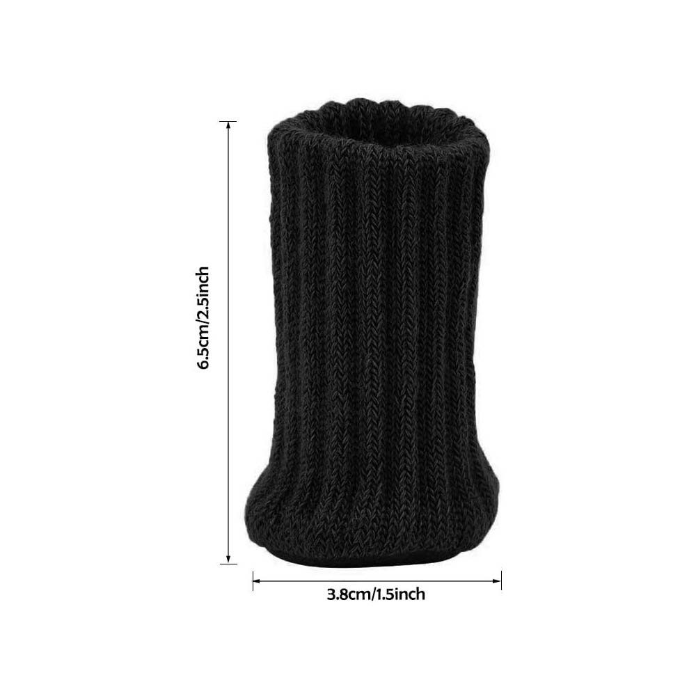Runxizhou Tischbein 24 Stück Stuhlbeinsocke Möbel Socken mit Fühlte Pads Elastisch