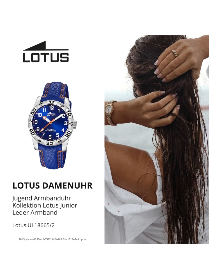 Lotus Analog-Armbanduhr Lotus Junior blau mittel (ca. 34mm) günstig kaufen onesize