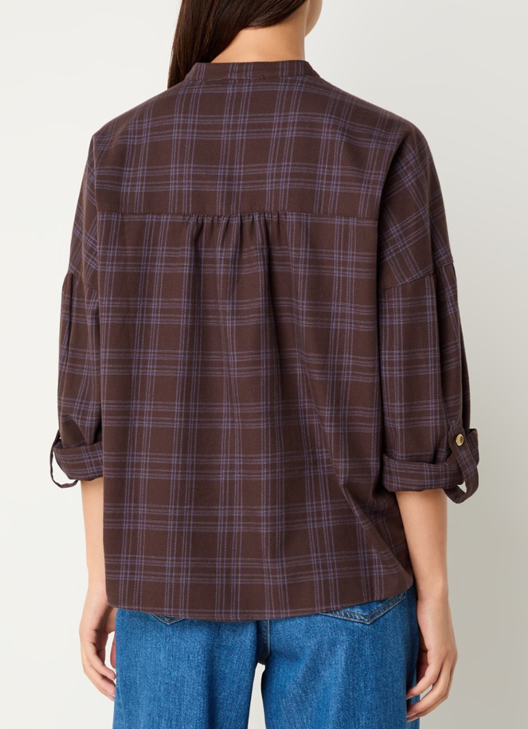 Sessùn Colombella blouse with checked design