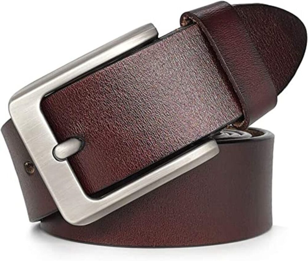 LOFTY Ledergürtel Herren Gürtel Leder, Büffelleder Gürtel, Vollledergürtel, Ledergürtel Hochwertige Verarbeitung, Herrengeschenk, Weihnachtsgeschenk