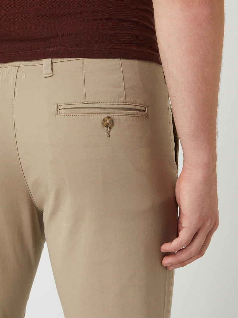 Slim Fit Chino mit Bio-Baumwolle Modell 'Miles' in beige