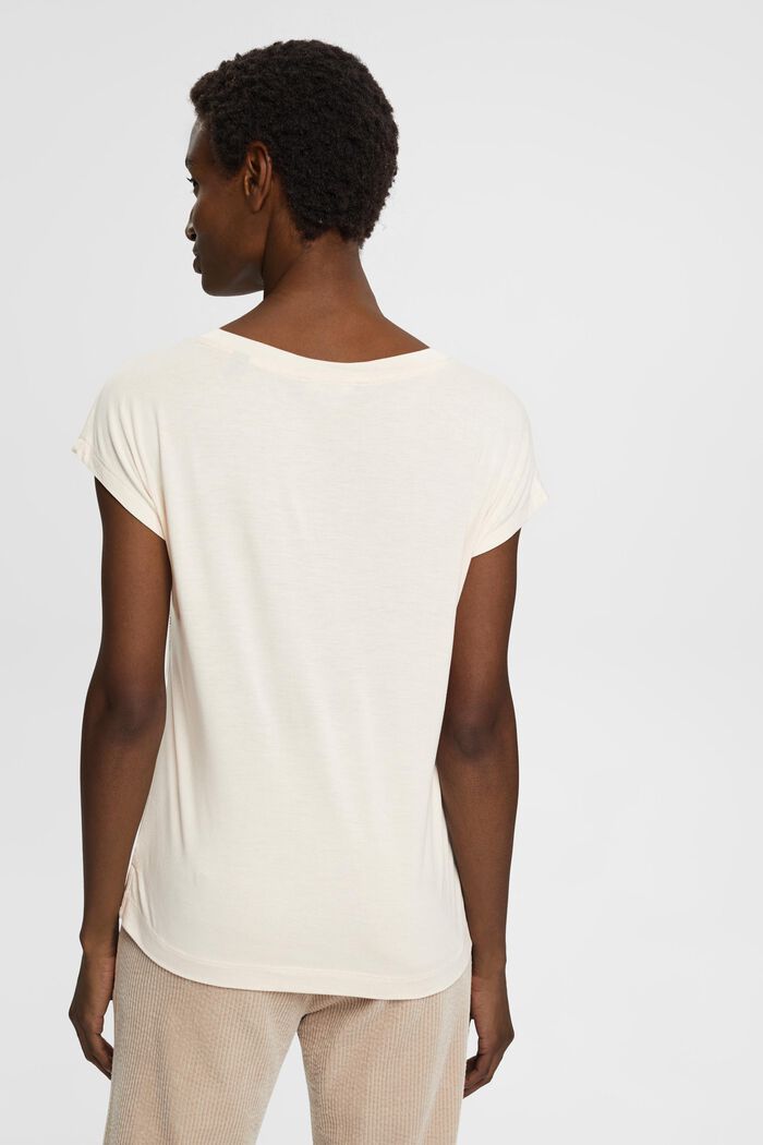 T-Shirt mit Pailletten, LENZING™ ECOVERO™
