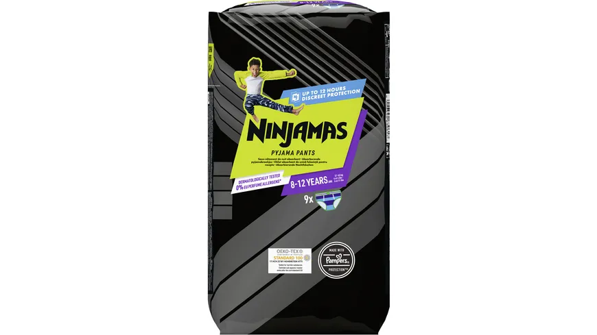 Ninjamas Pyjama Pants für Jungs 8-12 Jahre