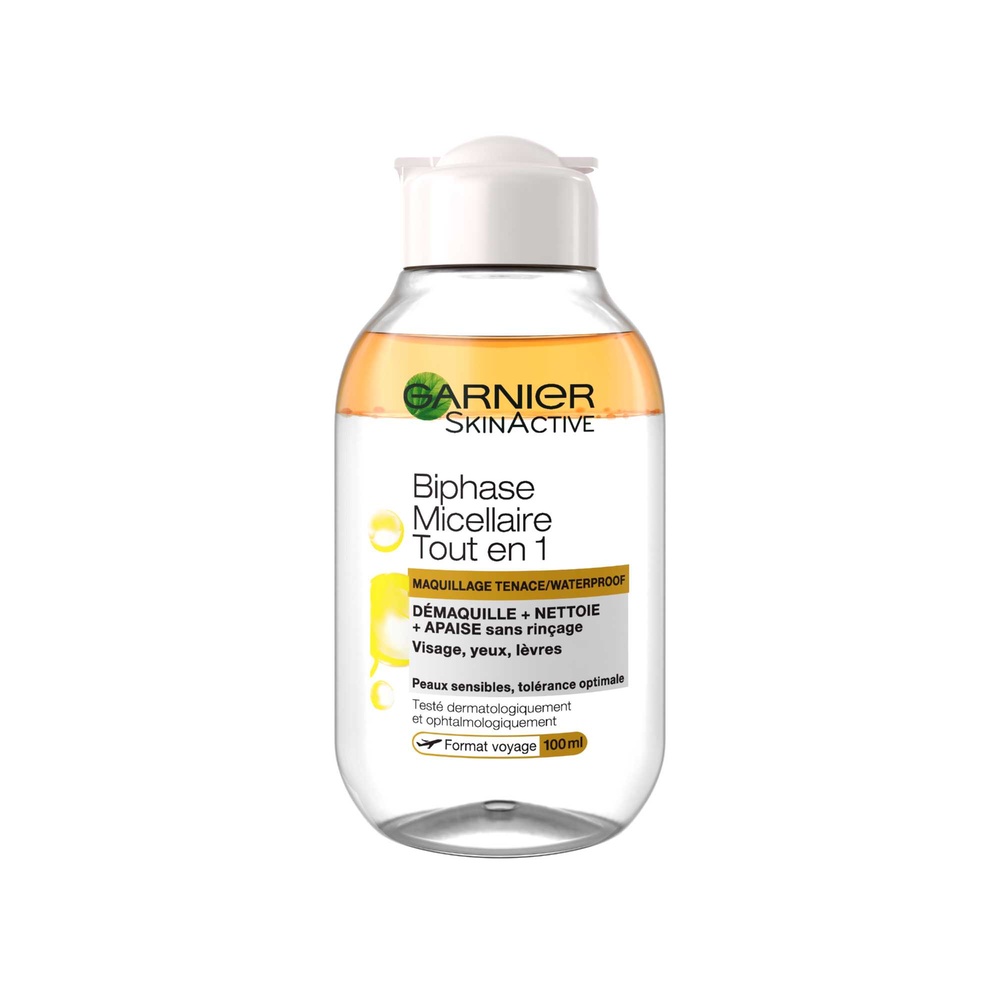 garnier SkinActive Biphase Micellaire Tout en 1 Format Voyage