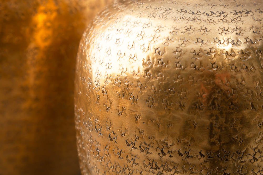 riess-ambiente Dekovase ORIENTAL 33cm gold (Set, 2 St), Wohnzimmer · Vase · Metall · Handarbeit · Dekoration
