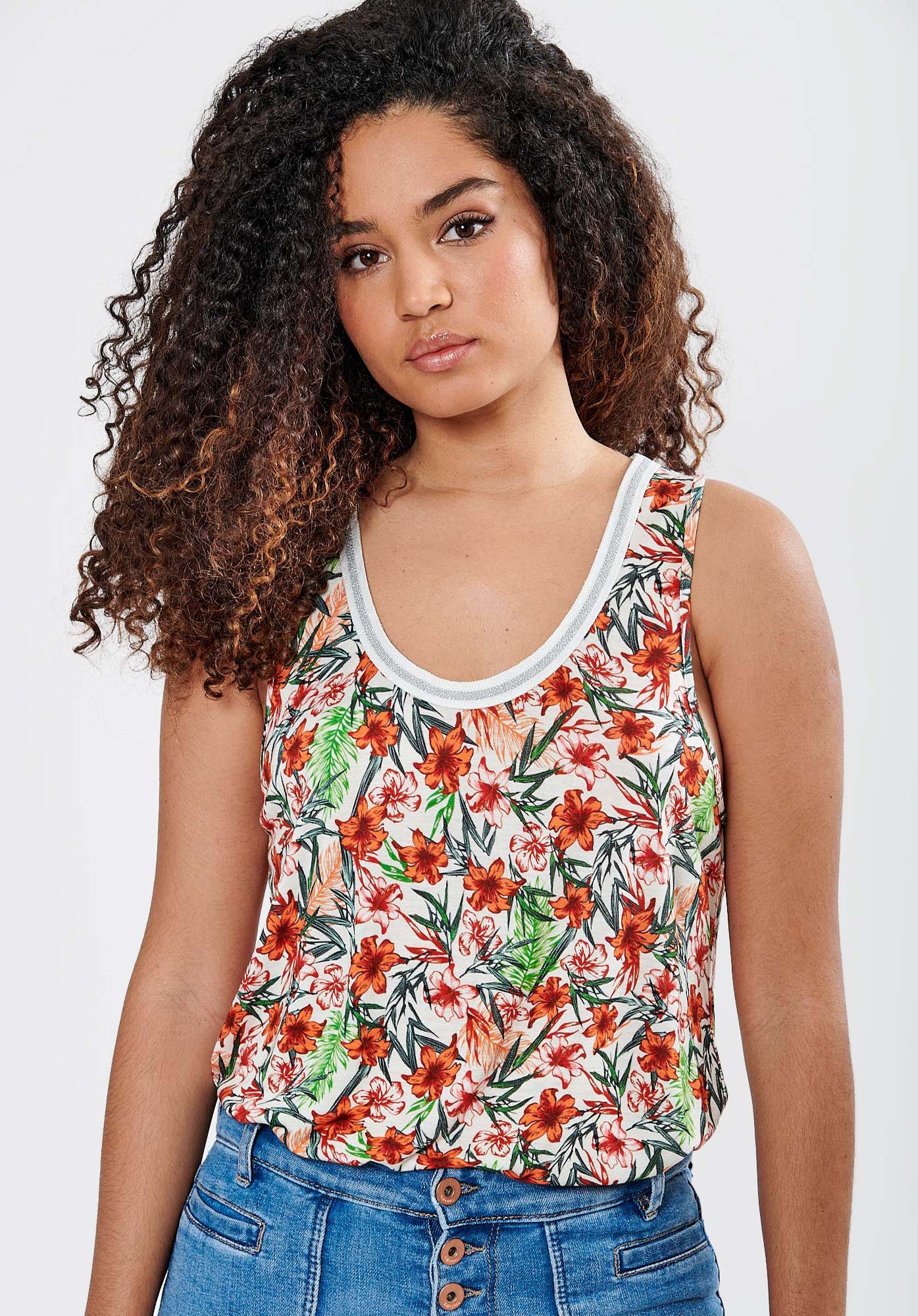 JOM    Débardeur fleuri Femme